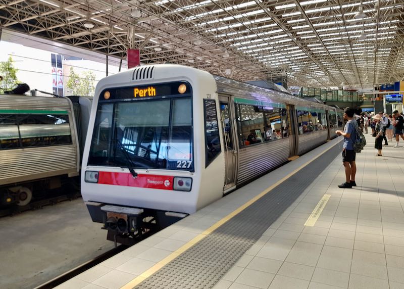 Fremantle is well-connected to central Perth by trains.