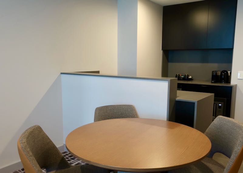 All suites have kitchenettes.