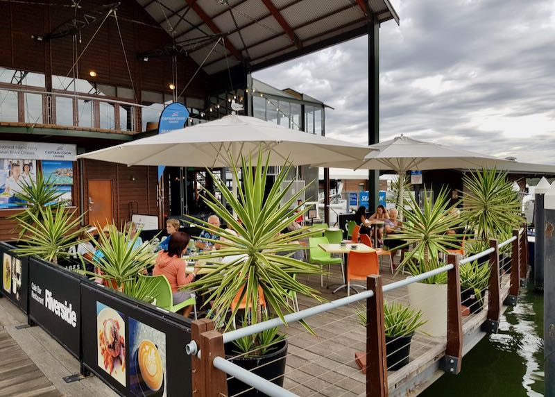 Riverside Café is perfect for coffee.