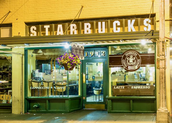 Original Starbucks in Pike Place Market.