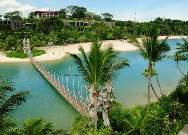Where to stay in Singapore for beaches and water sports.