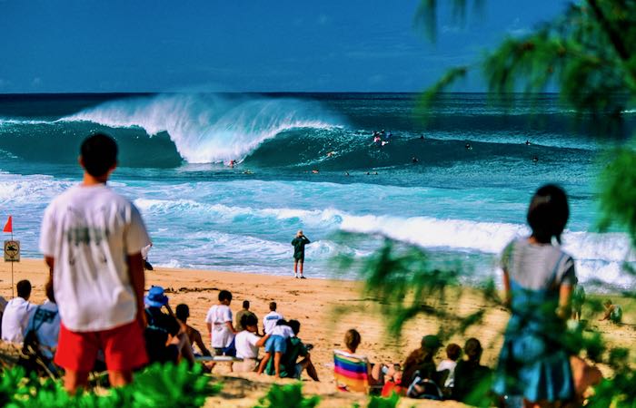 Best surfing beach in Hawaii.