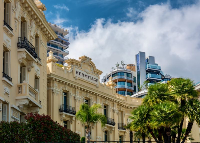 Hotel Hermitage in Monte Carlo, Monaco.
