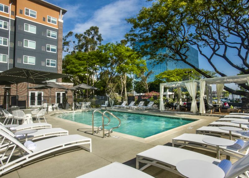 LAX Hotel with outdoor pool.