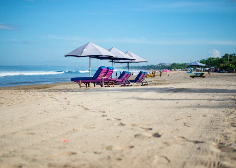 Beach hotels in Legian/Kuta, Bali.