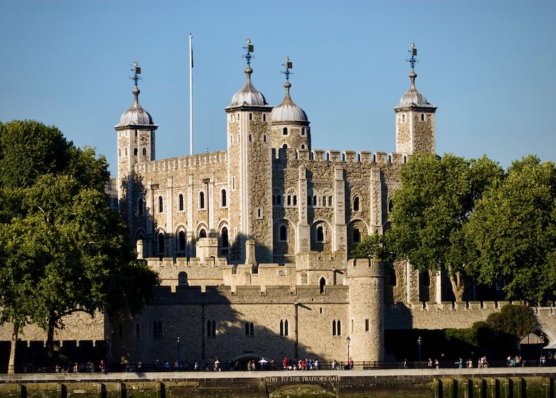 The Tower of London, exterior.