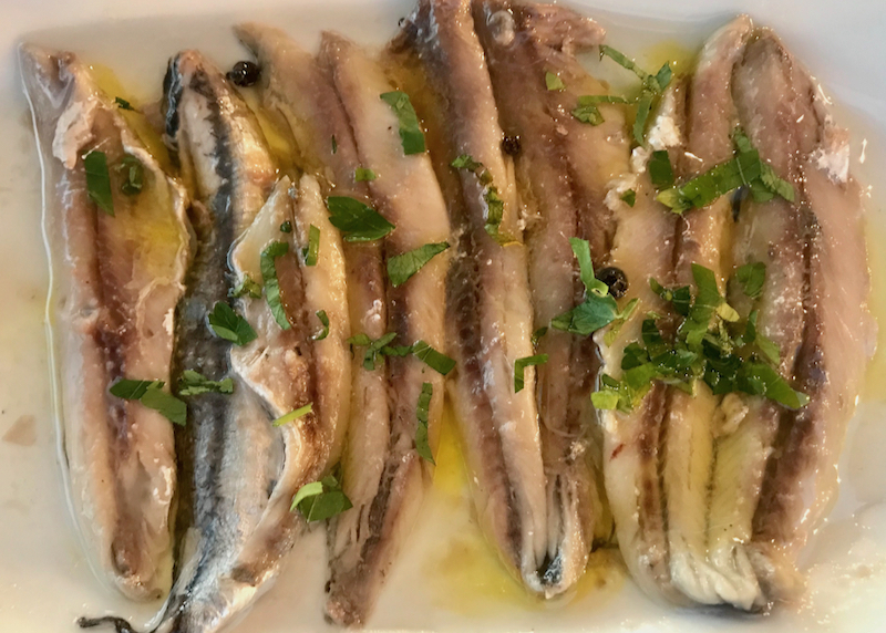 anchovies appetizer