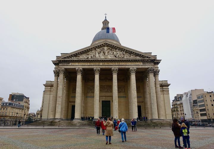 The Pantheon in the Latin Quarter of Paris
