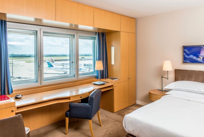 Paris Airport Hotel with view of Planes.