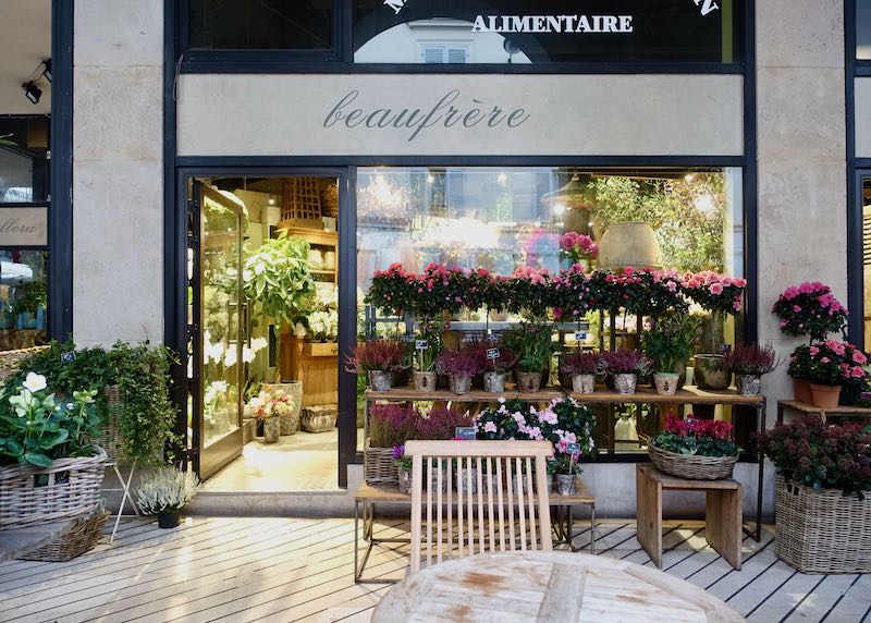 Maison Beaufree flower shop in Paris