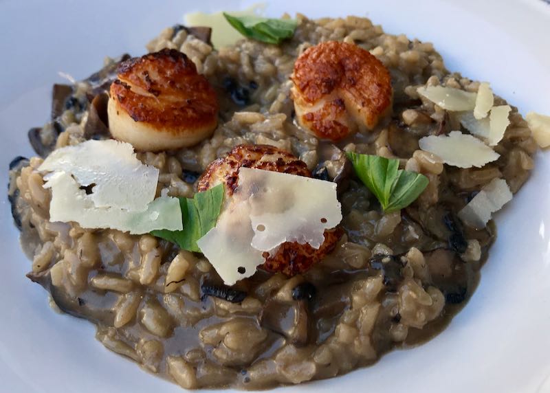 The wild mushroom risotto is great.