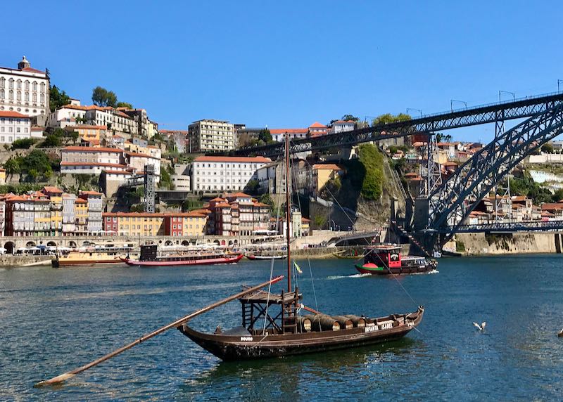 Crossing the bridge offers great views of Ribeira.