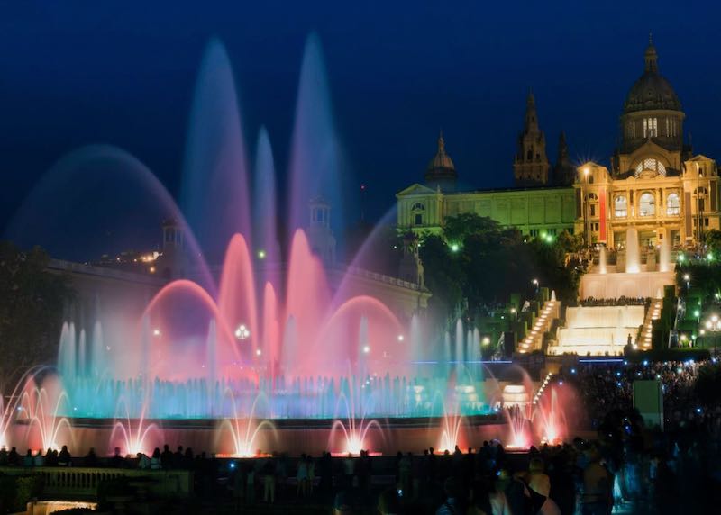 The Magic Fountain of Montjuic in Barcelona