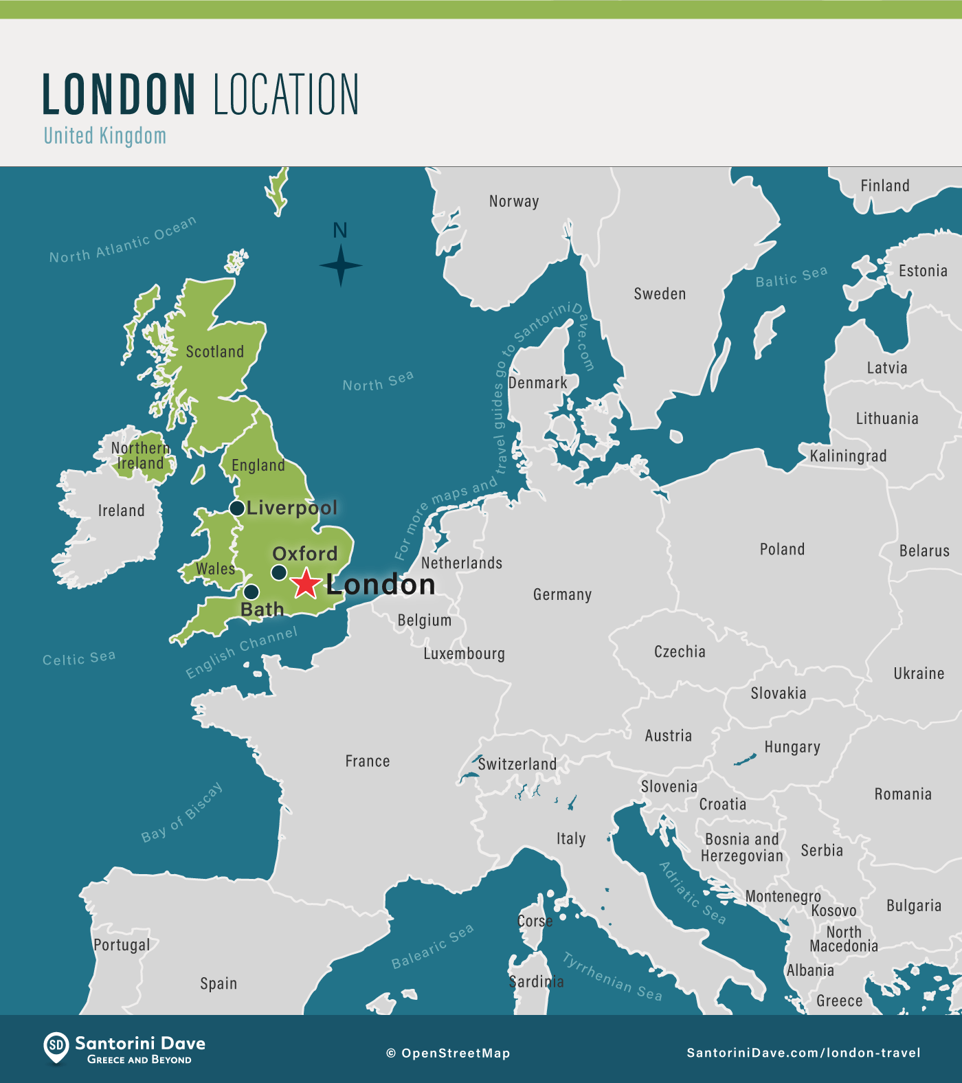 Where Is London England On The World Map - United States Map