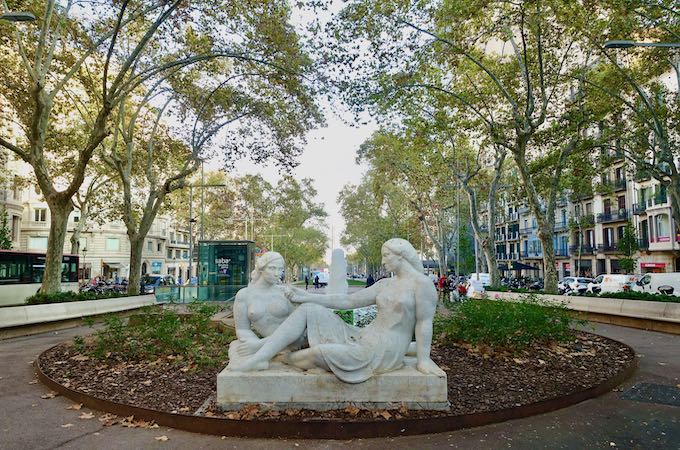 The Gracia neighborhood in Barcelona