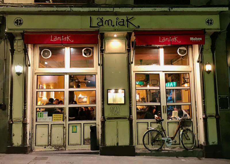 Lamiak is known for its pintxos.