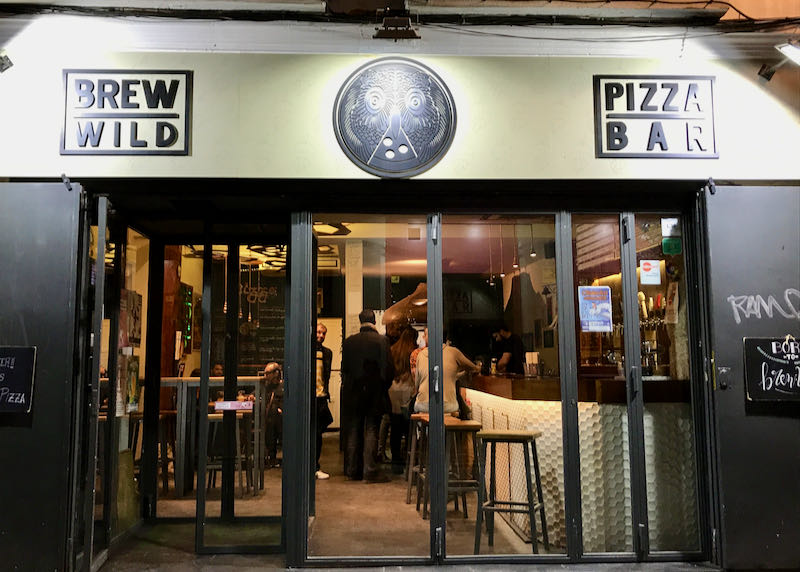Brew Wild serves wood-fired pizzas.