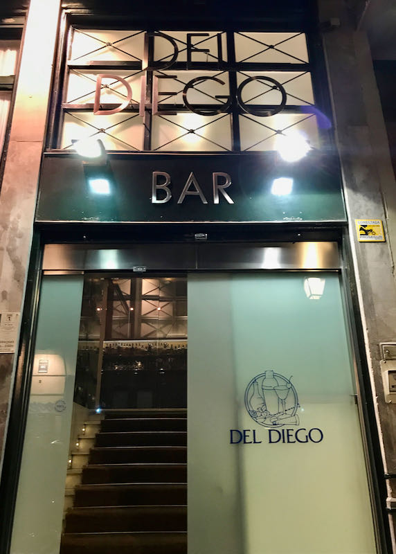 Del Diego serves excellent cocktails.