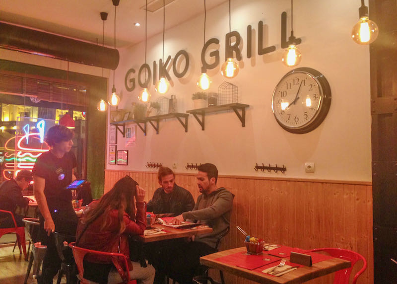 Goiko Grill serves gourmet burgers.