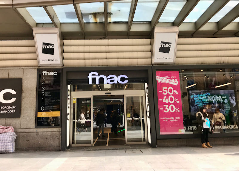 FNAC is a big department store.