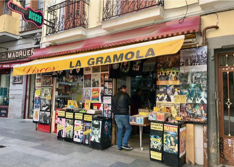 La Gramola sells records and vintage posters.
