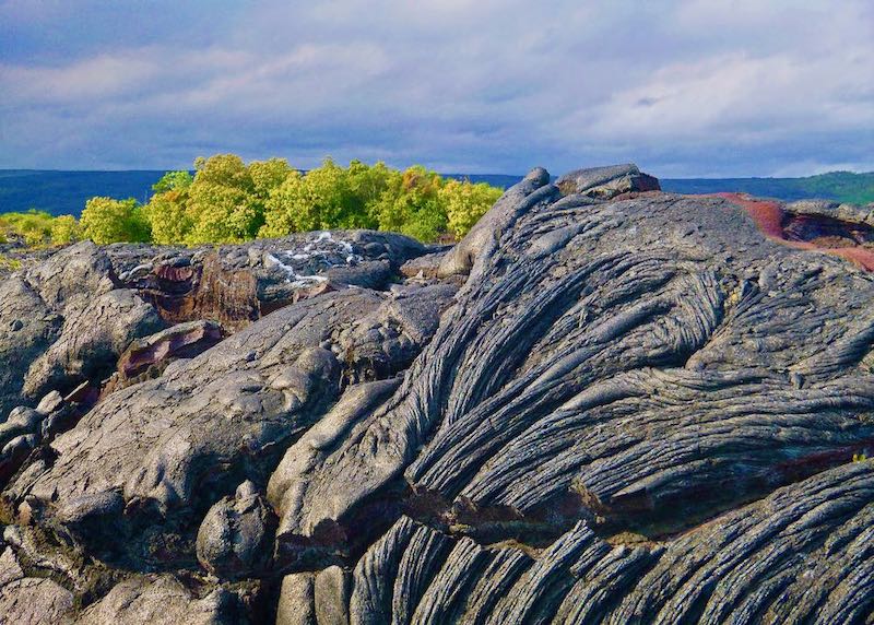 Lava rock in Kalapana, Puna on the Big Island, Hawaii