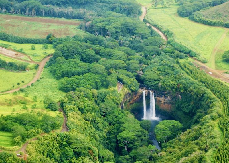 Wailua Falls in Lihue, Kauai