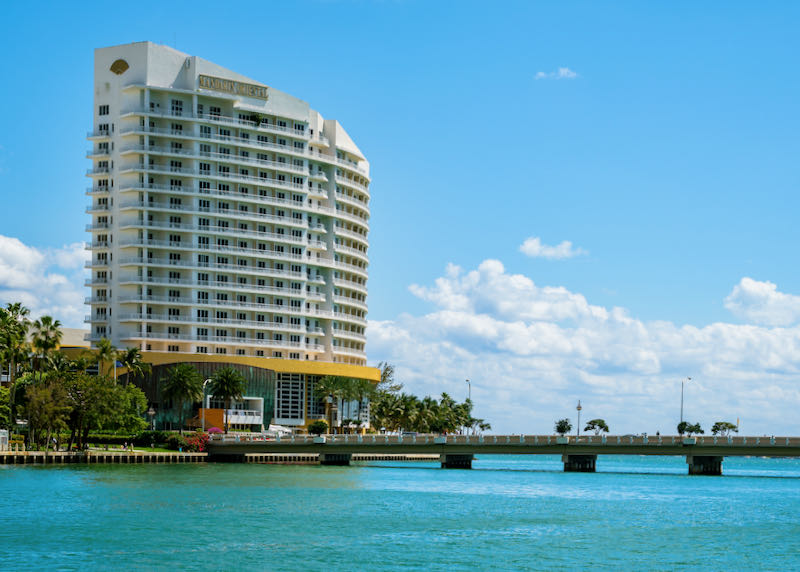 Luxury hotel on Miami waterfront.