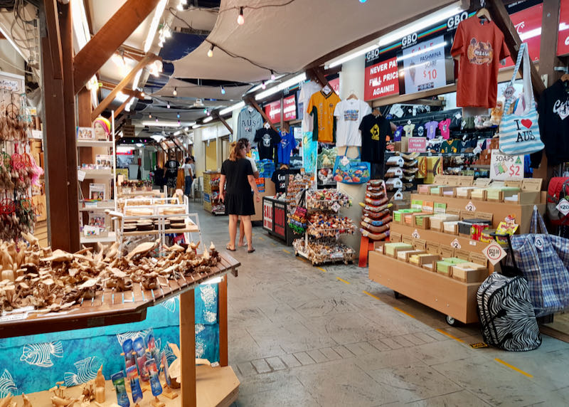 Cairns Night Markets has several souvenir stalls.
