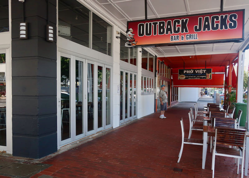 Outback Jacks is known for its grilled meats.