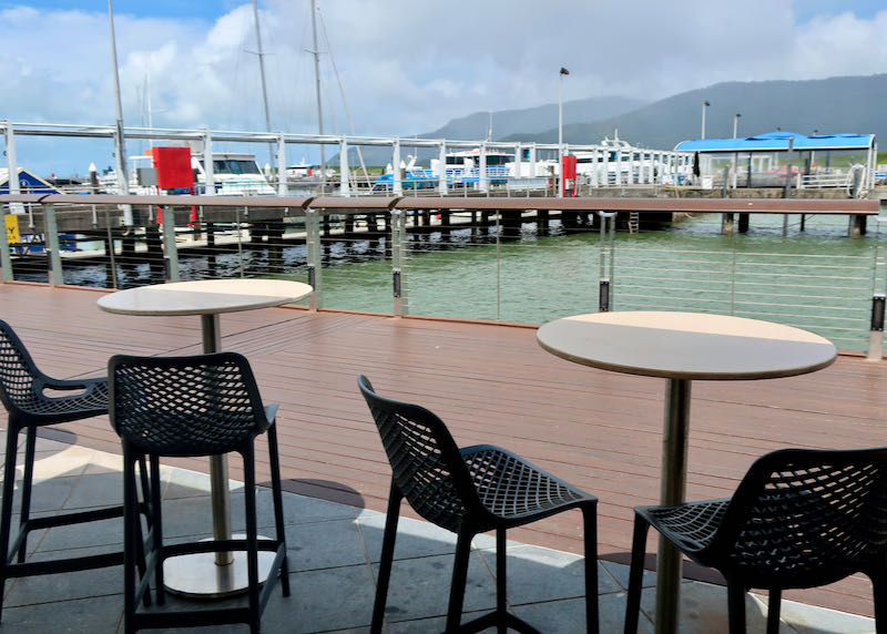 Boatshed serves good seafood by the water.