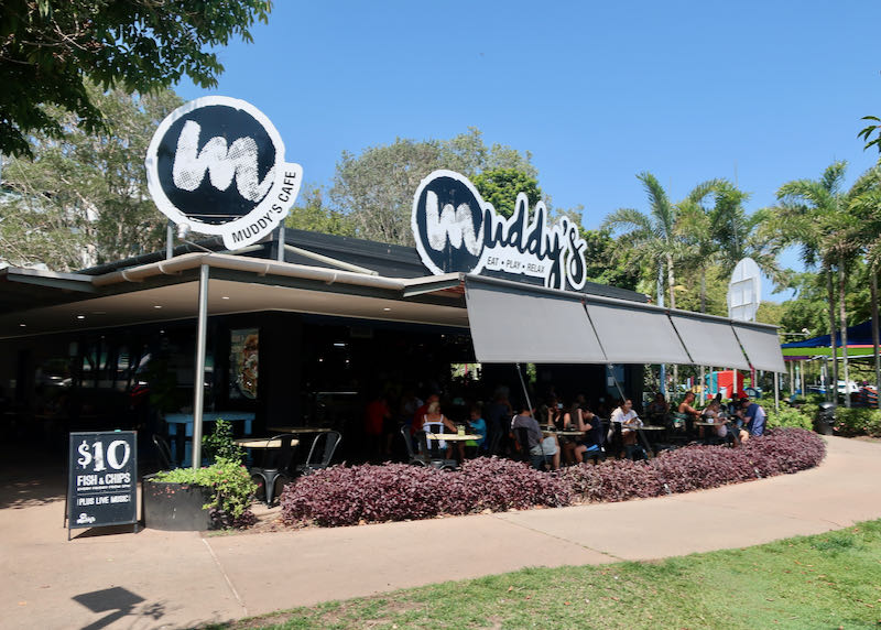 Muddy’s Café is within the park.