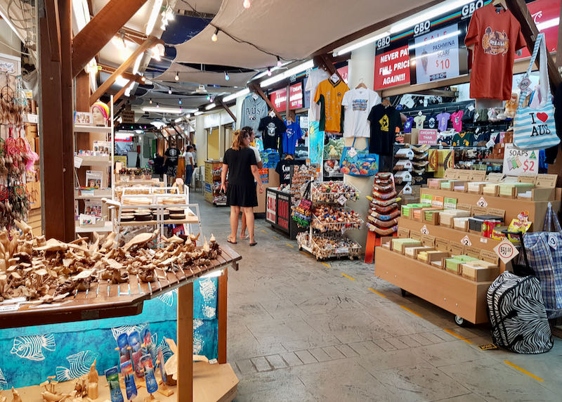 Cairns Night Markets has several souvenir stalls.