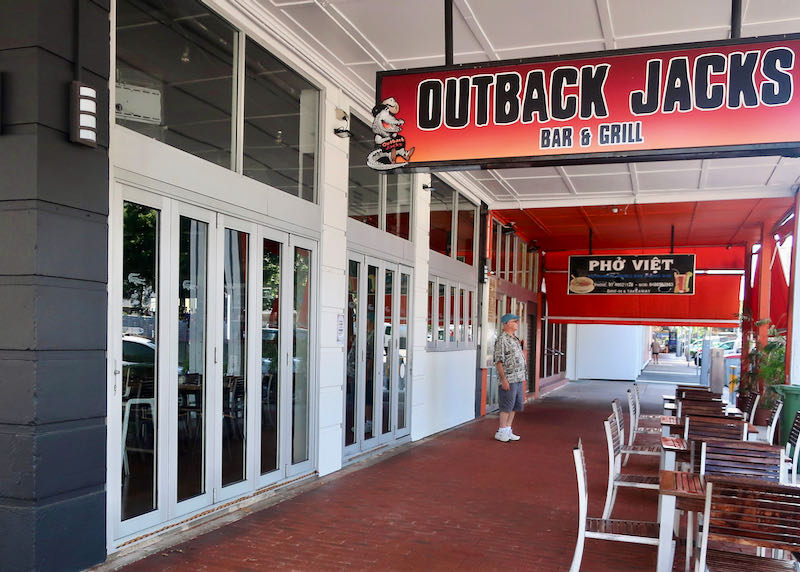 Outback Jacks is known for its grilled meats.