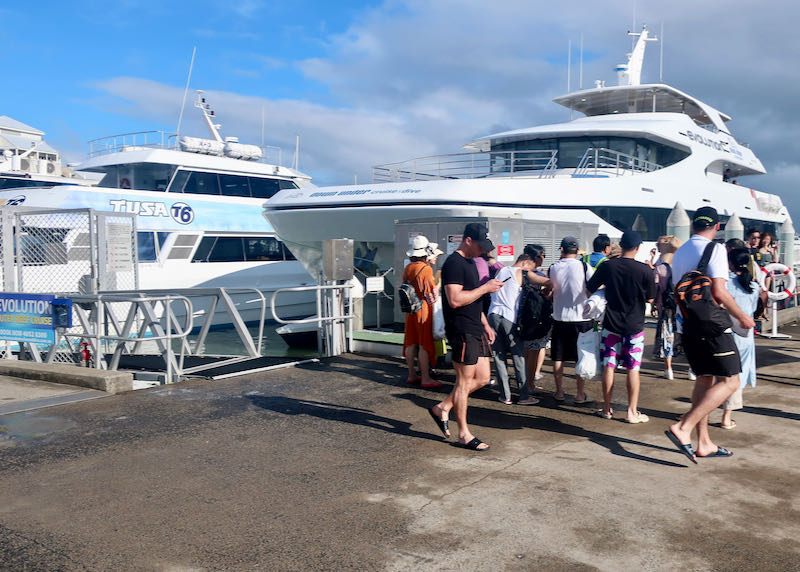 Boat trips to the Great Barrier Reef depart from the Reef Fleet Terminal.