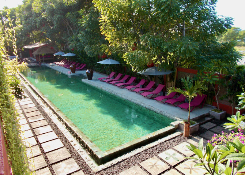 Pink Coco hotel in Gili Trawangan, Indonesia