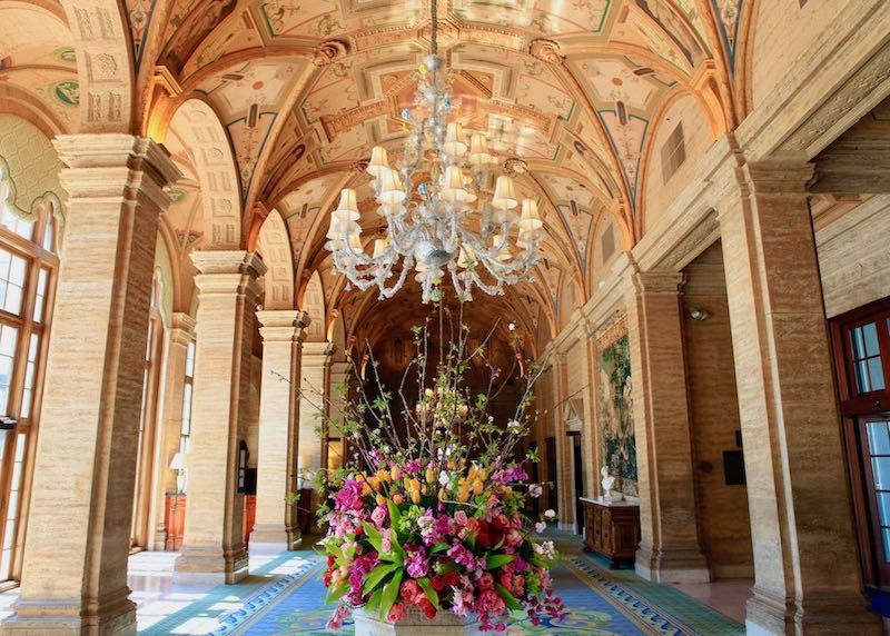 Lobby at The Breakers hotel in Palm Beach