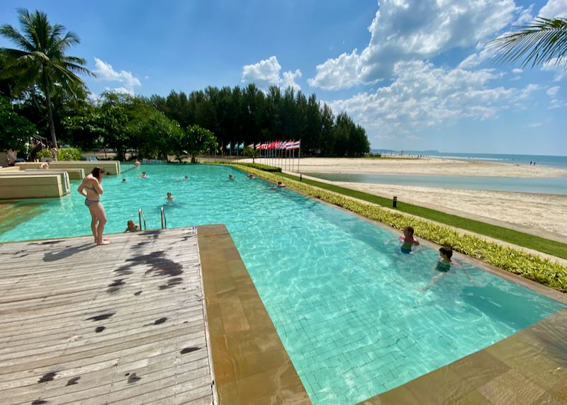 Apsara Beachfront Resort and Villa beach pool