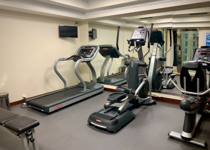 Small hotel fitness center
