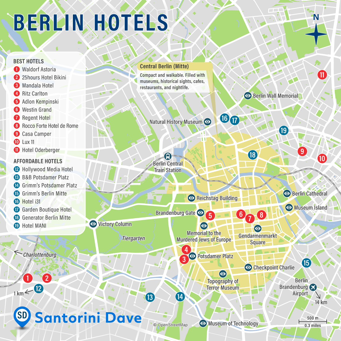 BERLIN HOTEL MAP Best Areas Neighborhoods Places To Stay