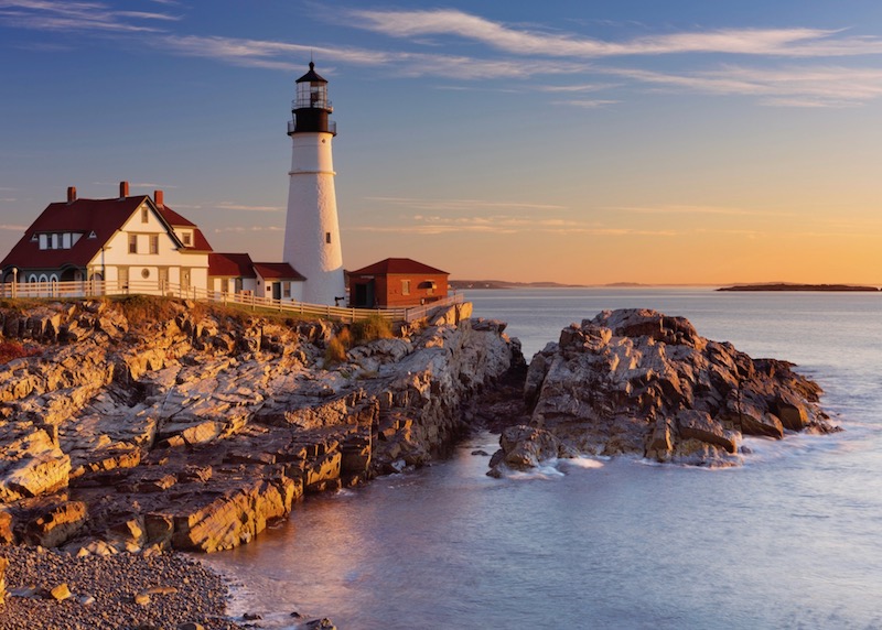 Portland Head Lighthouse in Cape Elizabeth near Portland, Maine