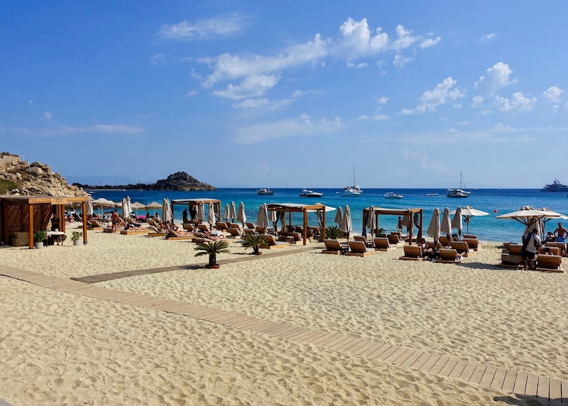 Beach club and spa at Branco Mykonos