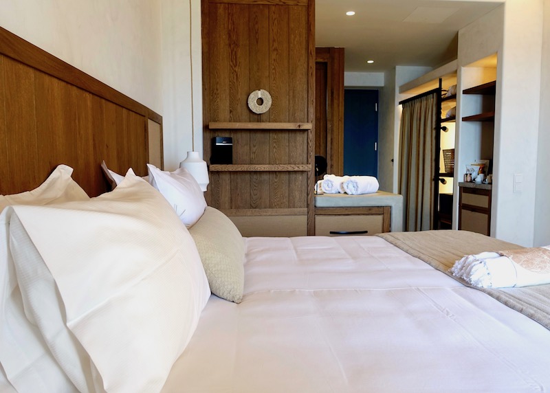 Superior Room bed at Branco Mykonos in Platis Gialos