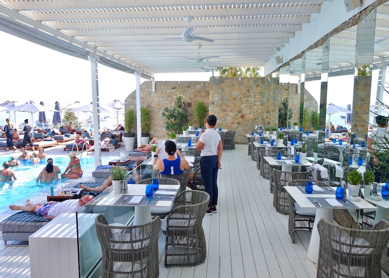 Restaurant at Myconian Ambassador in Platis Gialos