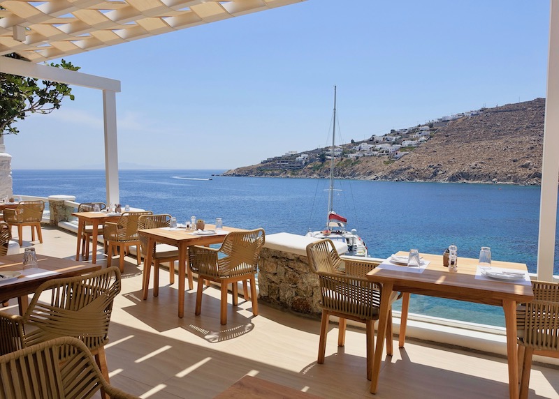 Phos Restaurant and sea view at Nissaki Boutique Hotel