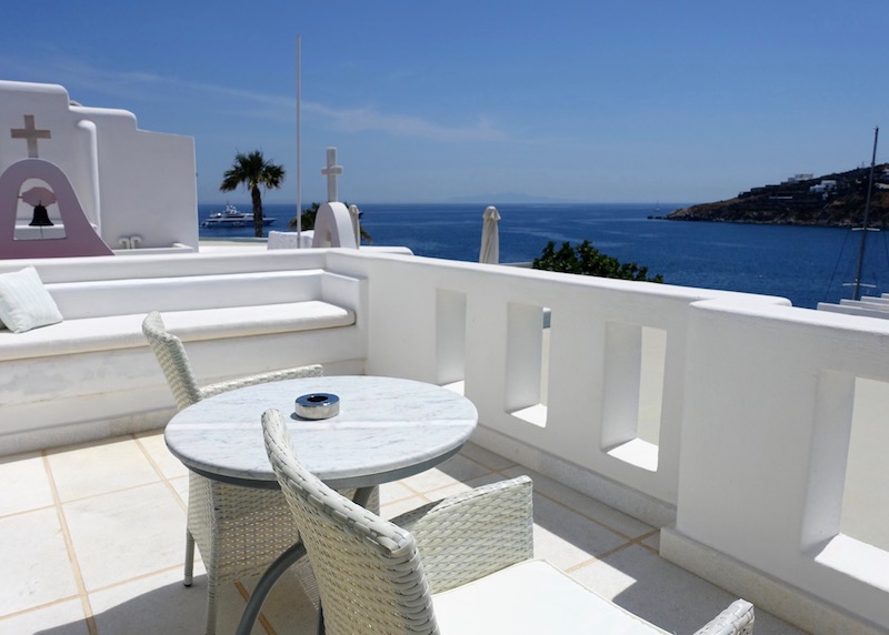 Terrace of Nissaki VIP Suite, Platis Gialos, Mykonos