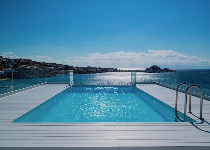 Pool of the Galaxy Pool Villa at Petasos Beach Resort and Spa in Platis Gialos, Mykonos