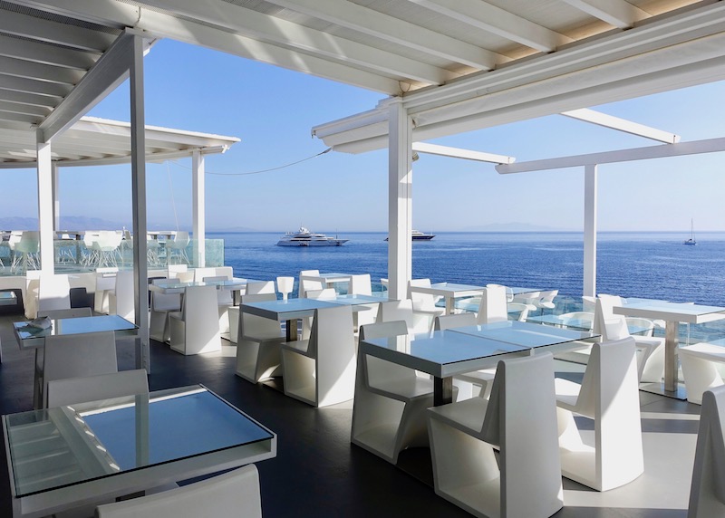 VIP Restaurant at Petasos Beach Resort and Spa in Platis Gialos, Mykonos