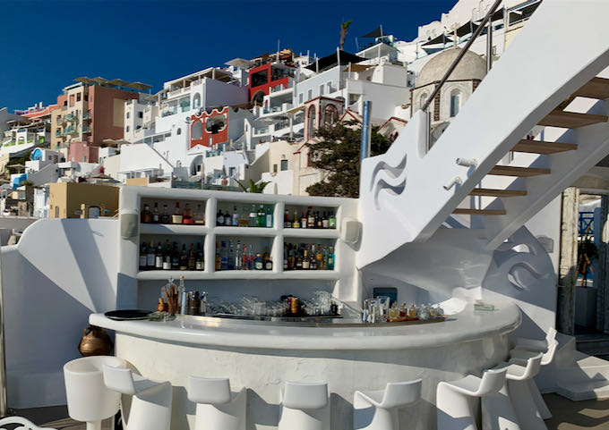 Bar at Athina Luxury Suites.