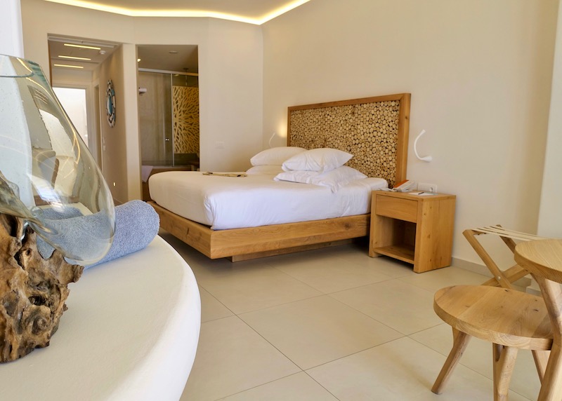 Detail of the Exclusive Suite with Private Pool at Anax Resort in Mykonos